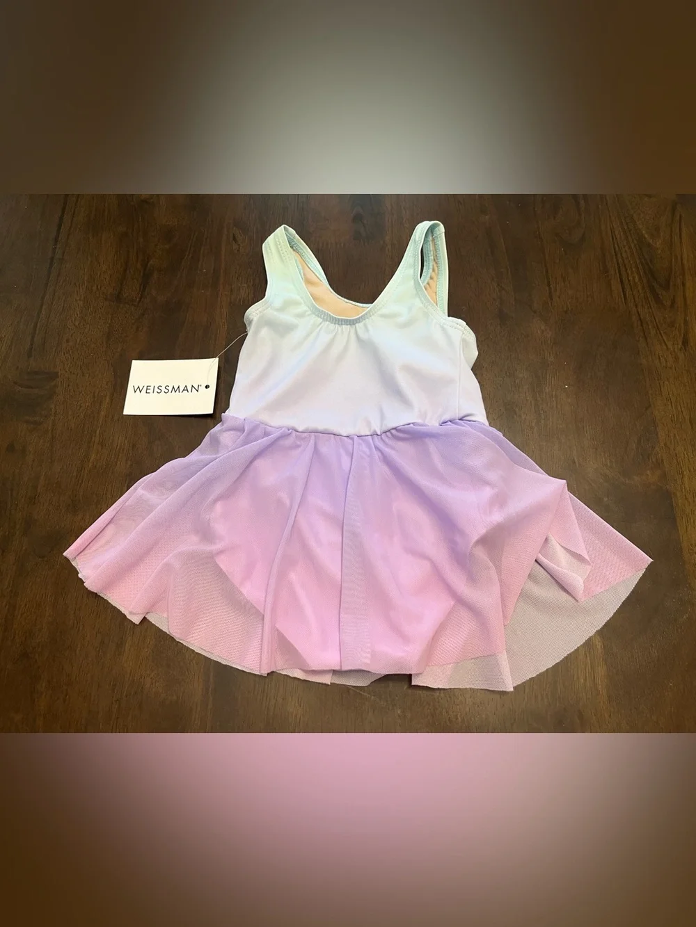 Weissman Sugar Ombre Tank Dress (Ballet Leotard with Skirt) - T